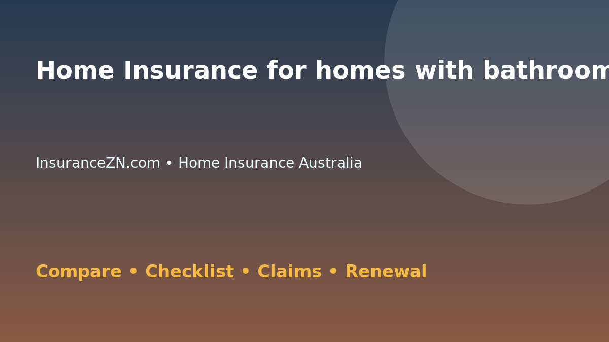 Home Insurance for homes with bathroom renovations in Australia - Australian insurance guide