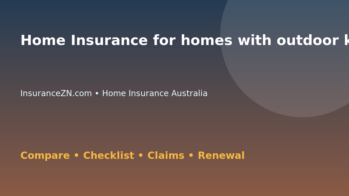 Home Insurance for homes with outdoor kitchens in Australia - Australian insurance guide