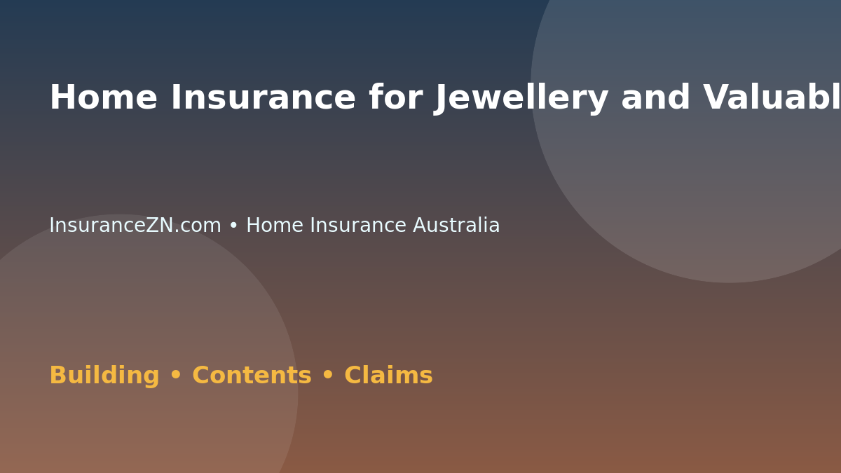 Home Insurance for Jewellery and Valuables - Australian insurance guide