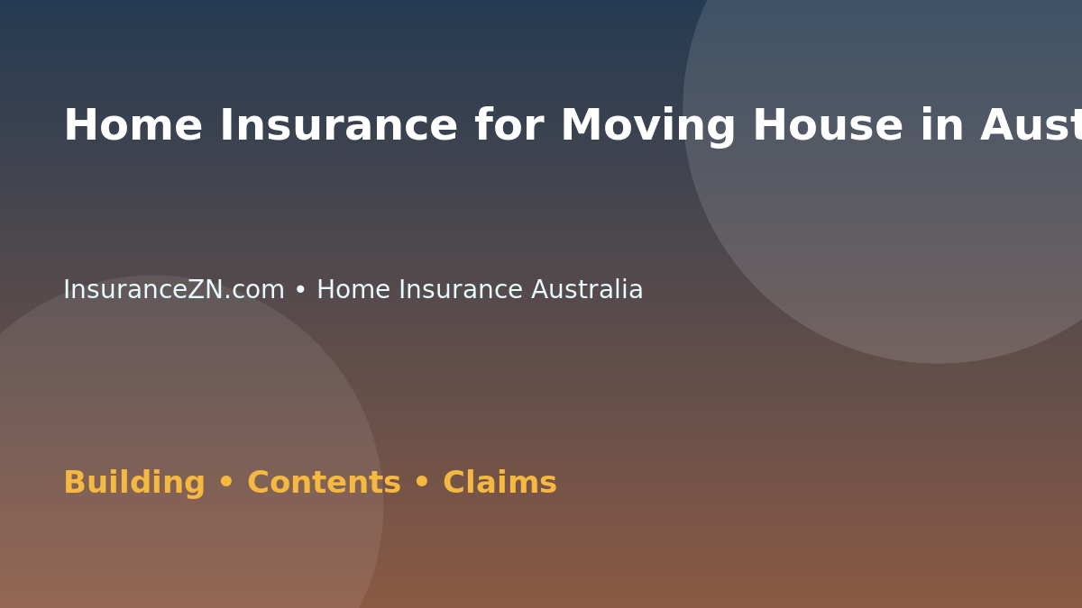 Home Insurance for Moving House in Australia - Australian insurance guide