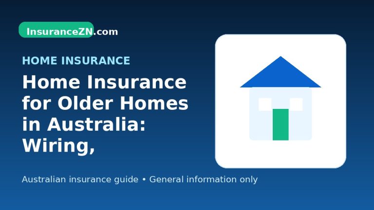 Home Insurance for Older Homes in Australia: Wiring, Plumbing and Repair Risks - Australian home insurance guide