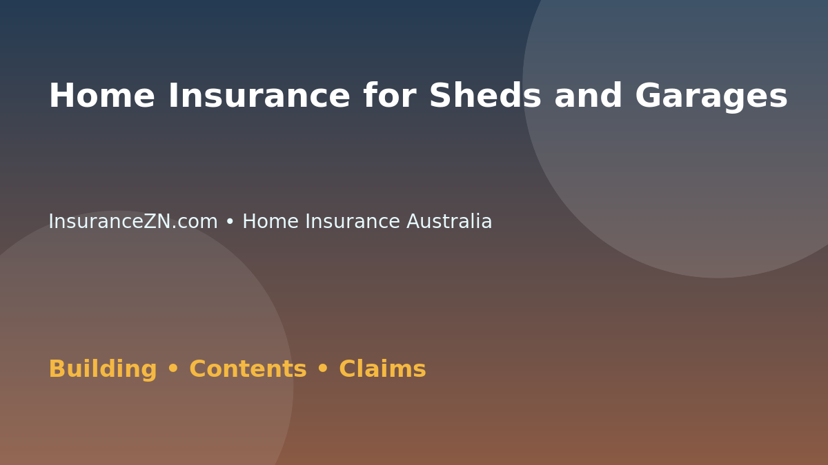 Home Insurance for Sheds and Garages - Australian insurance guide