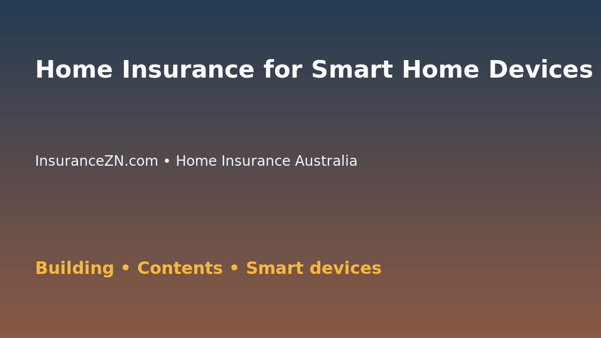 Home Insurance for Smart Home Devices in Australia - Australian home insurance guide