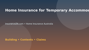 Home Insurance for Temporary Accommodation Benefits - Australian insurance guide
