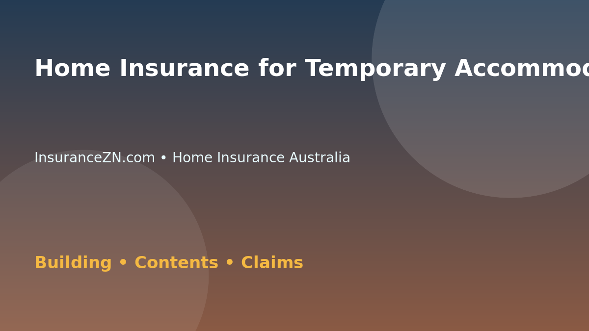 Home Insurance for Temporary Accommodation Benefits - Australian insurance guide
