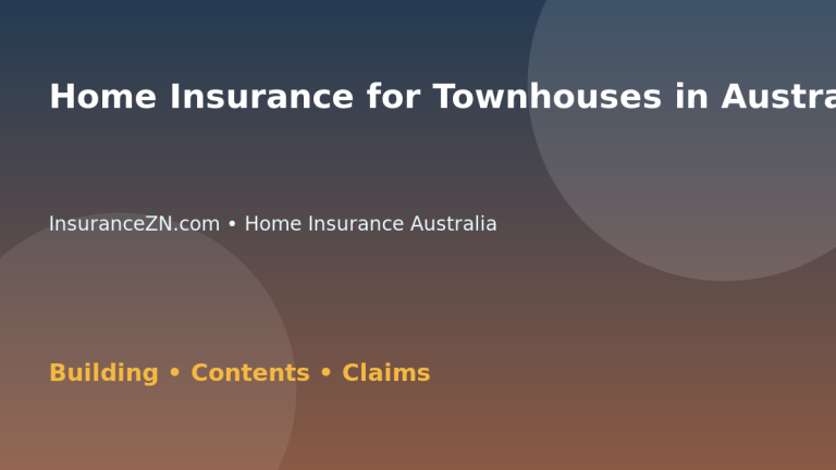 Home Insurance for Townhouses in Australia - Australian insurance guide