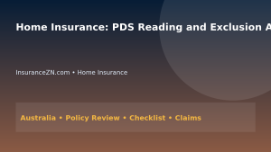 Home Insurance: PDS Reading and Exclusion Analysis for Australians 2026 - InsuranceZN Australian insurance guide