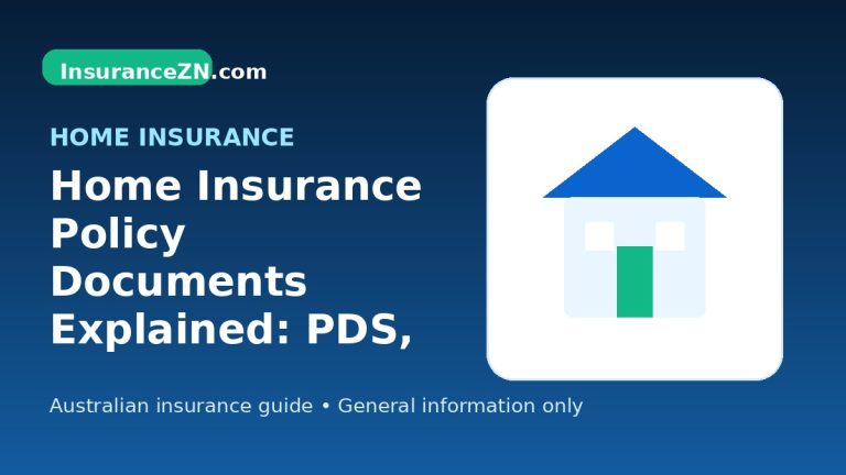 Home Insurance Policy Documents Explained: PDS, Schedule and Certificate - Australian home insurance guide