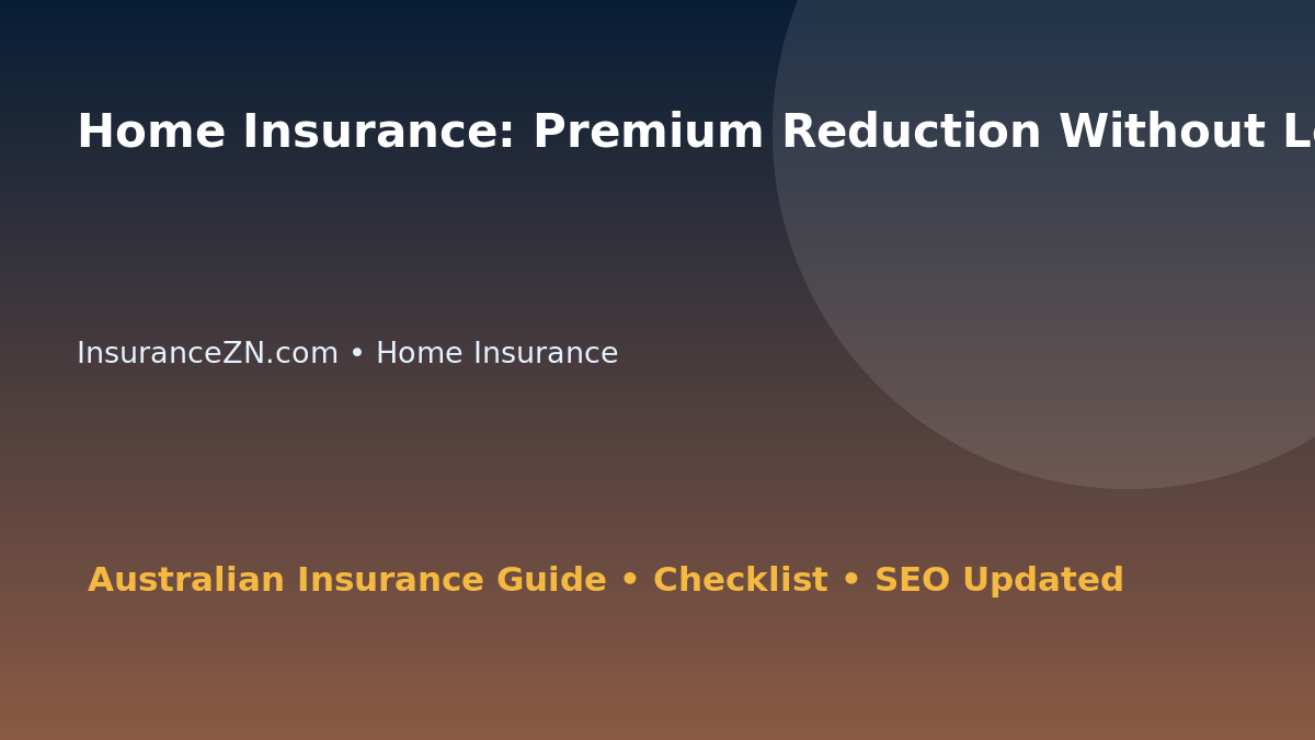 Home Insurance: Premium Reduction Without Losing Value for Australian Readers 2026 featured image