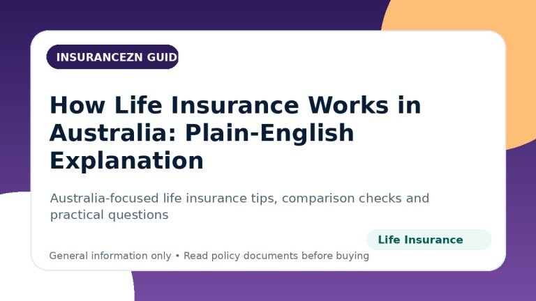 How Life Insurance Works in Australia: Plain-English Explanation - Australian life insurance guide