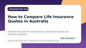How to Compare Life Insurance Quotes in Australia - Australian life insurance guide