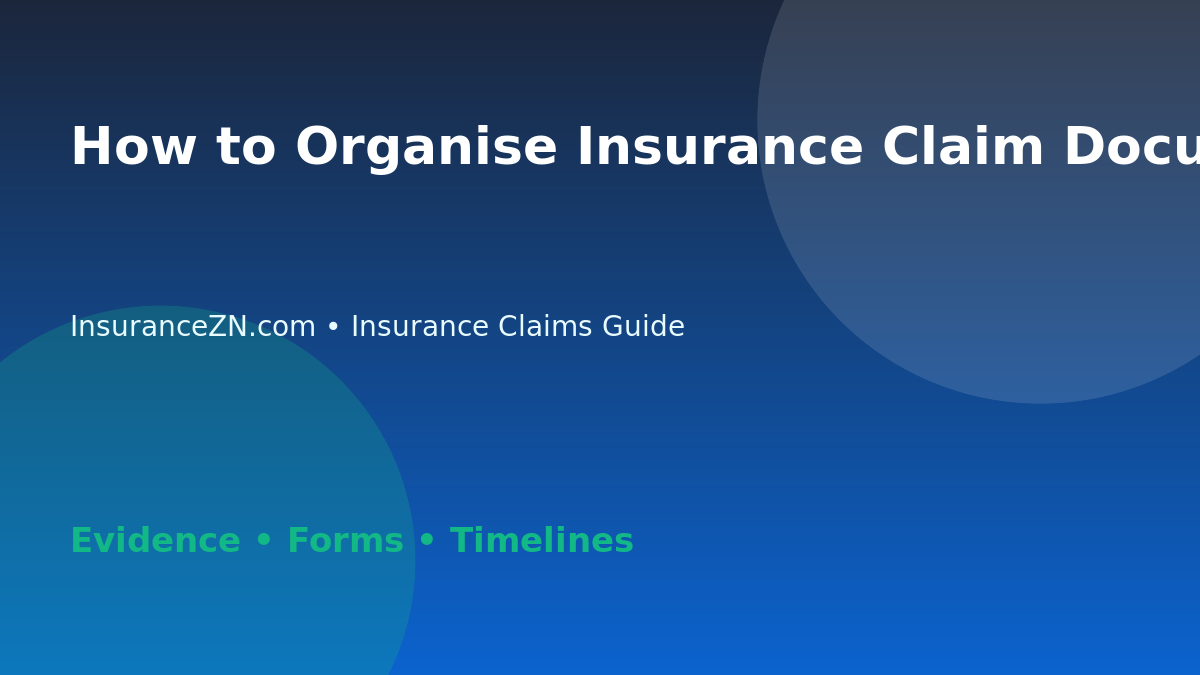 How to Organise Insurance Claim Documents Before Uploading - Australian insurance claims guide