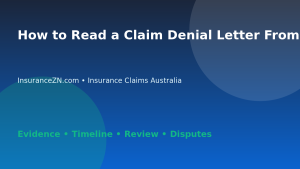 How to Read a Claim Denial Letter From an Insurer - Australian insurance claims guide