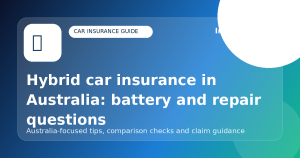 Hybrid car insurance in Australia: battery and repair questions - Car insurance guide for Australian drivers
