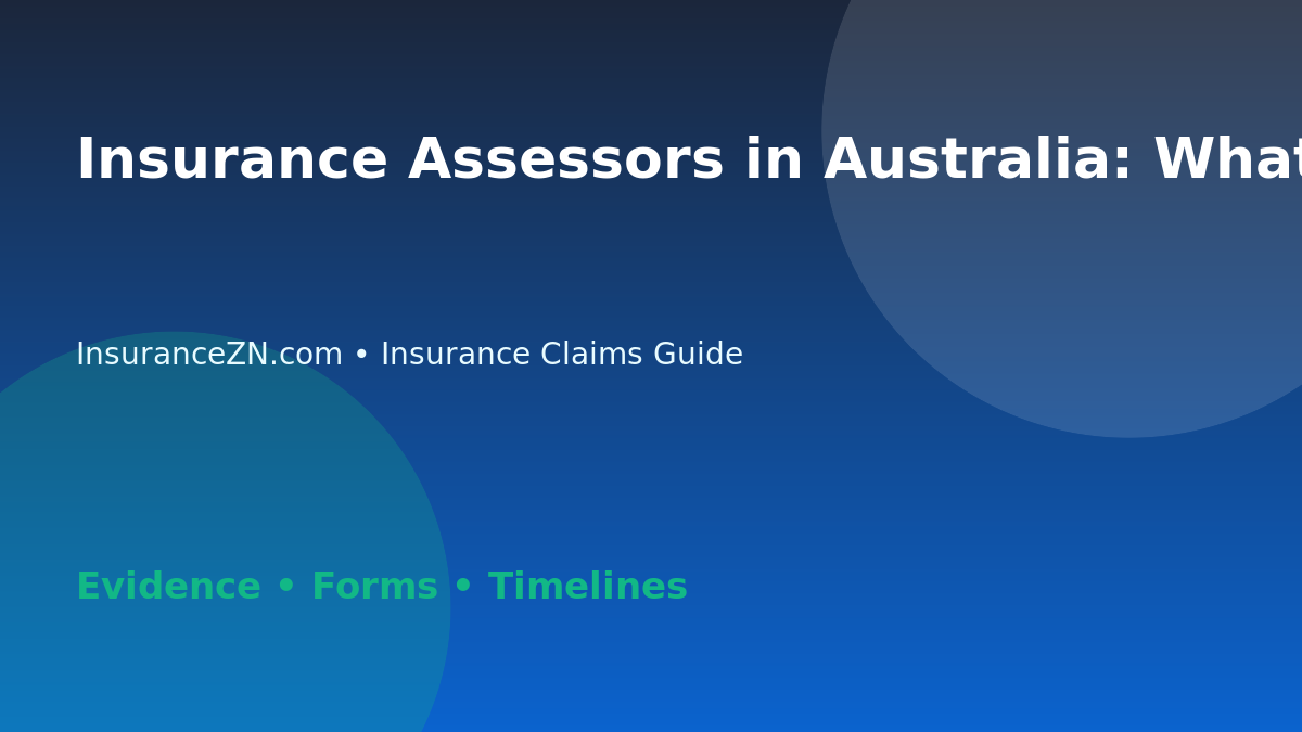 Insurance Assessors in Australia: What Claimants Should Know - Australian insurance claims guide
