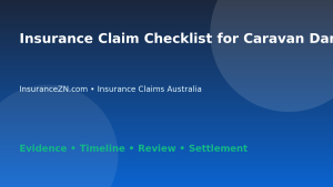 Insurance Claim Checklist for Caravan Damage - Australian insurance guide