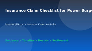 Insurance Claim Checklist for Power Surge Damage - Australian insurance guide