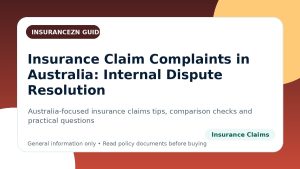 Insurance Claim Complaints in Australia: Internal Dispute Resolution - Australian insurance claims guide