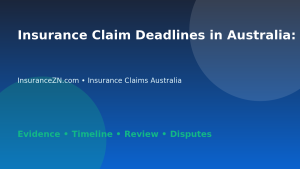 Insurance Claim Deadlines in Australia: What to Check - Australian insurance claims guide