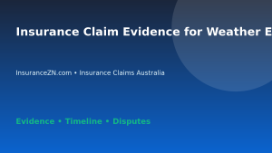 Insurance Claim Evidence for Weather Events in Australia - Australian insurance guide