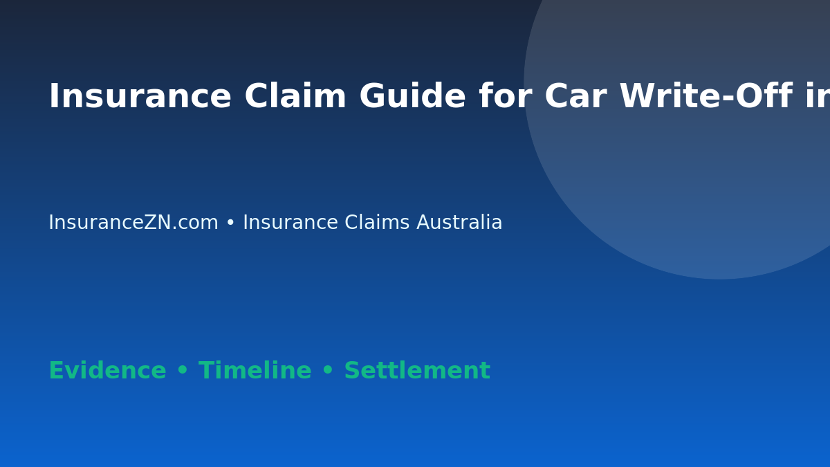 Insurance Claim Guide for Car Write-Off in Australia - Australian insurance claim guide