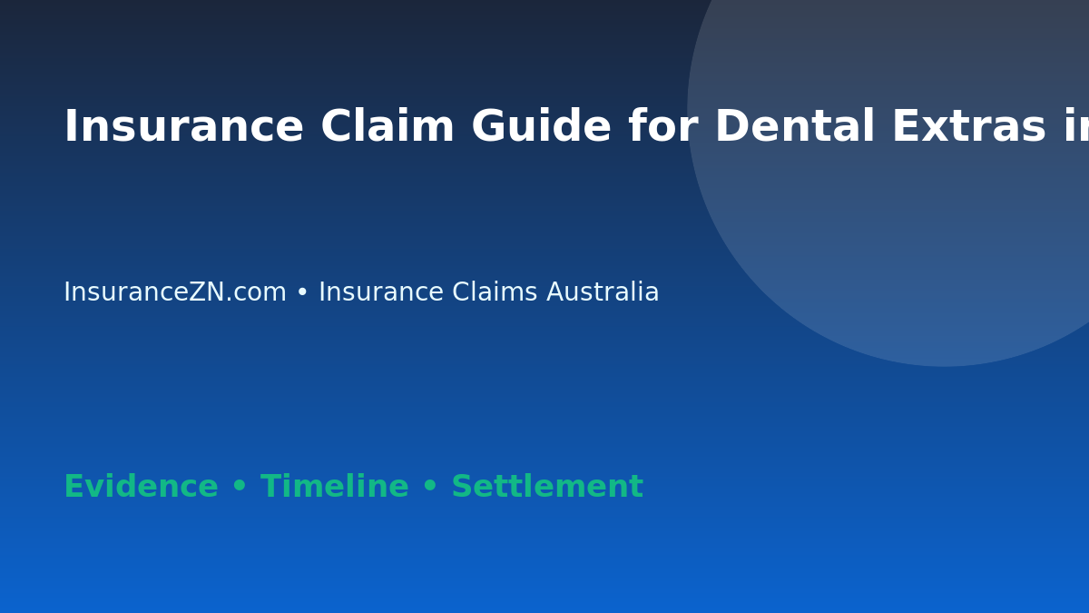 Insurance Claim Guide for Dental Extras in Australia - Australian insurance claim guide