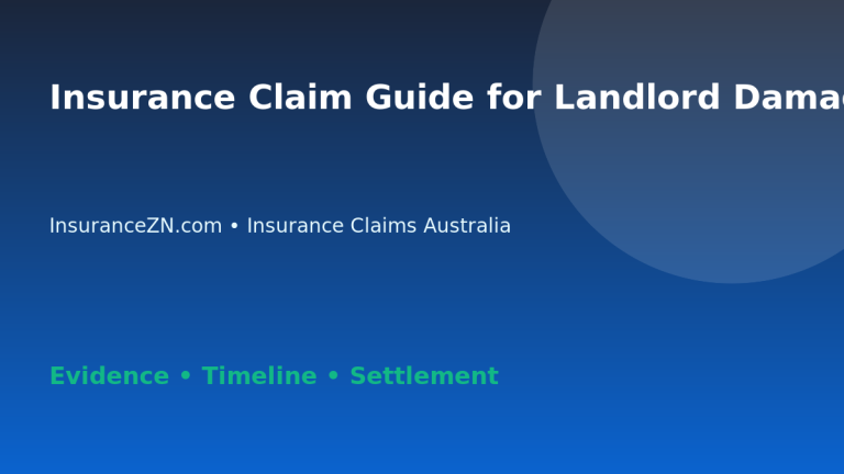 Insurance Claim Guide for Landlord Damage in Australia - Australian insurance claim guide