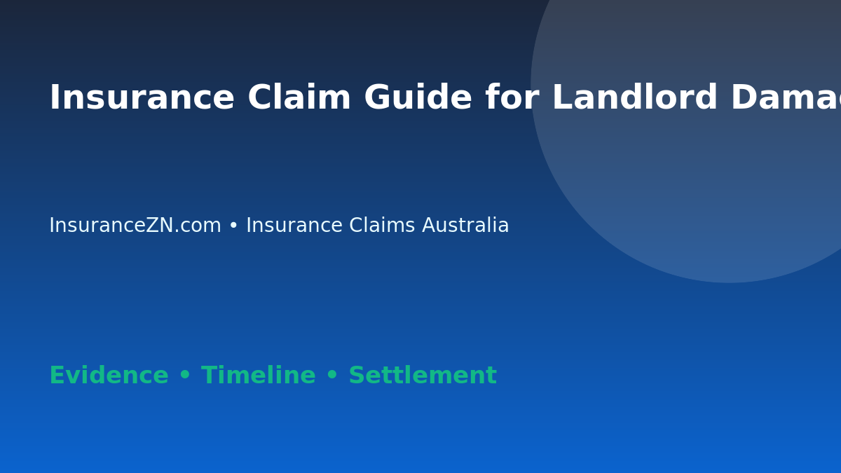 Insurance Claim Guide for Landlord Damage in Australia - Australian insurance claim guide