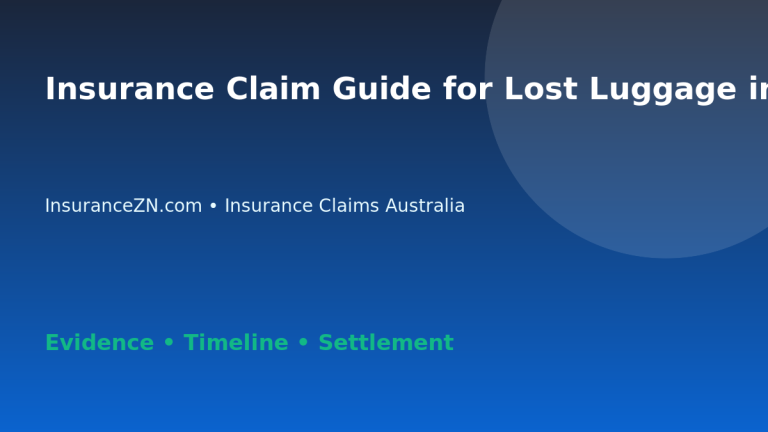 Insurance Claim Guide for Lost Luggage in Australia - Australian insurance claim guide