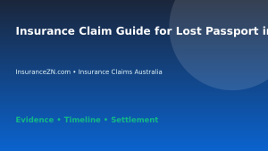 Insurance Claim Guide for Lost Passport in Australia - Australian insurance claim guide