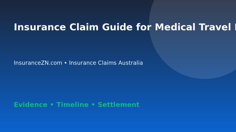 Insurance Claim Guide for Medical Travel Emergency in Australia - Australian insurance claim guide