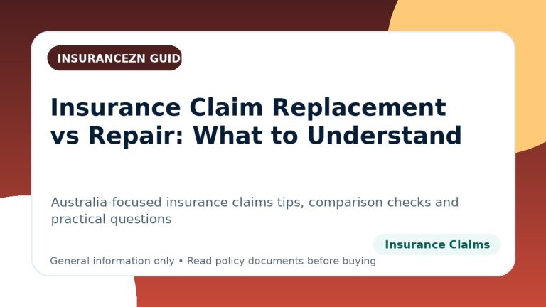 Insurance Claim Replacement vs Repair: What to Understand - Australian insurance claims guide