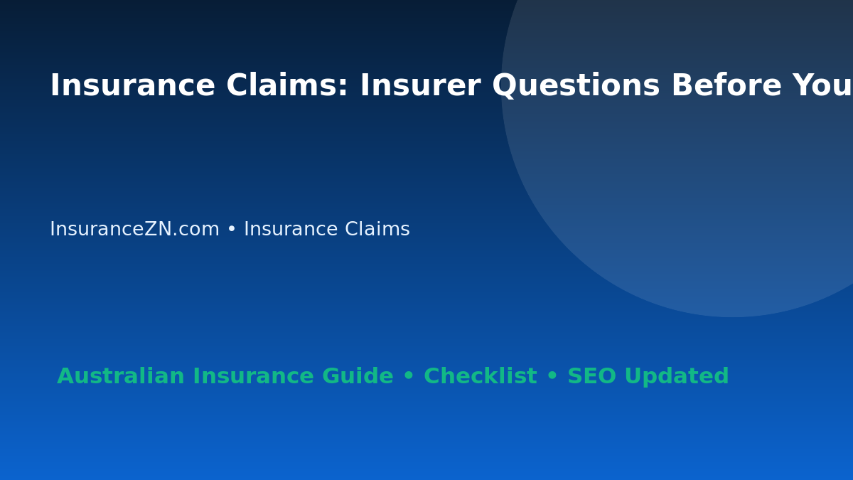 Insurance Claims: Insurer Questions Before You Buy for Australian Readers 2026 featured image