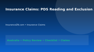 Insurance Claims: PDS Reading and Exclusion Analysis for Australians 2026 - InsuranceZN Australian insurance guide