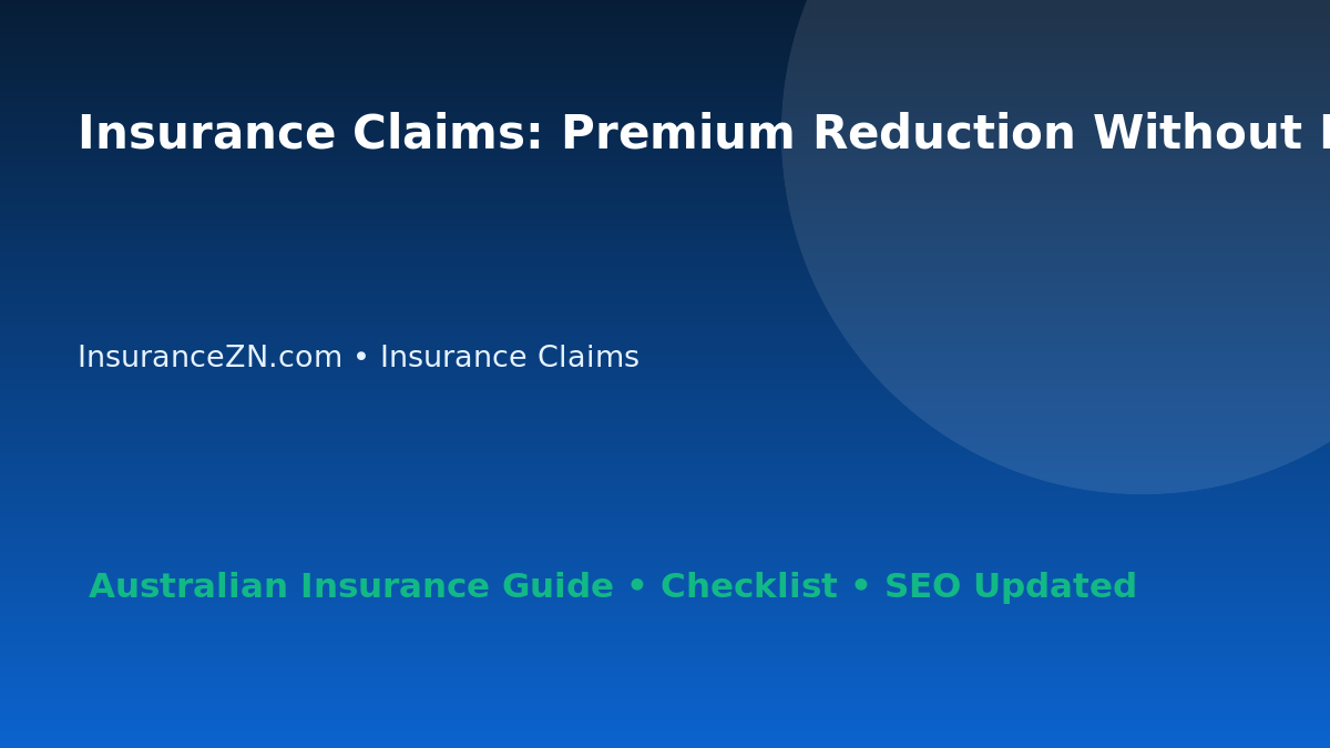 Insurance Claims: Premium Reduction Without Losing Value for Australian Readers 2026 featured image