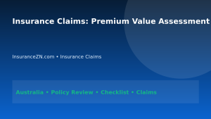 Insurance Claims: Premium Value Assessment Guide for Australians 2026 - InsuranceZN Australian insurance guide