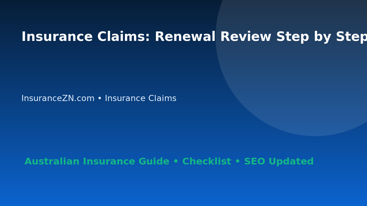 Insurance Claims: Renewal Review Step by Step for Australian Readers 2026 featured image