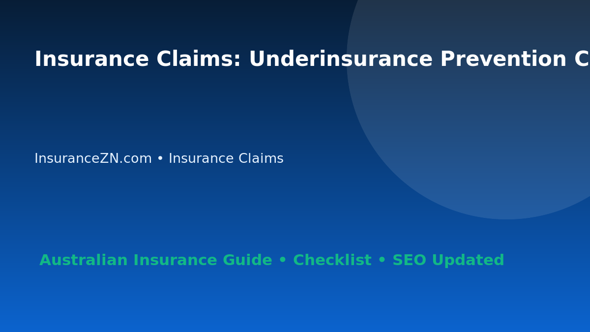 Insurance Claims: Underinsurance Prevention Checklist for Australian Readers 2026 featured image