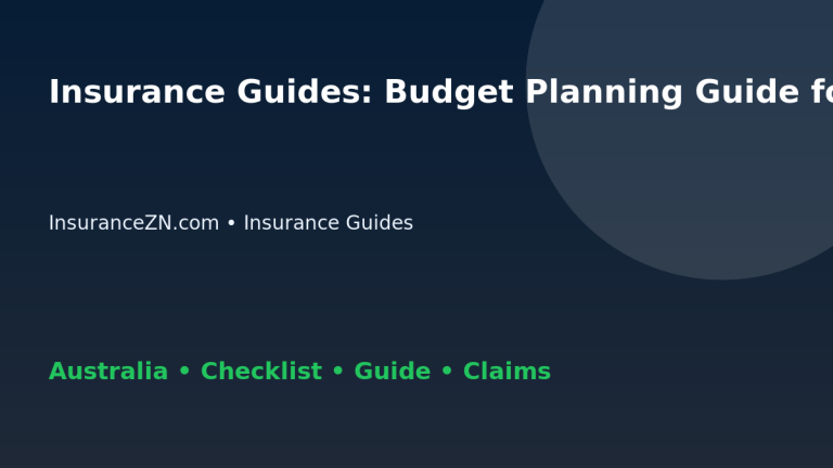 Insurance Guides: Budget Planning Guide for Australian Readers 2026 - InsuranceZN guide