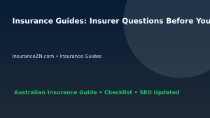 Insurance Guides: Insurer Questions Before You Buy for Australian Readers 2026 featured image