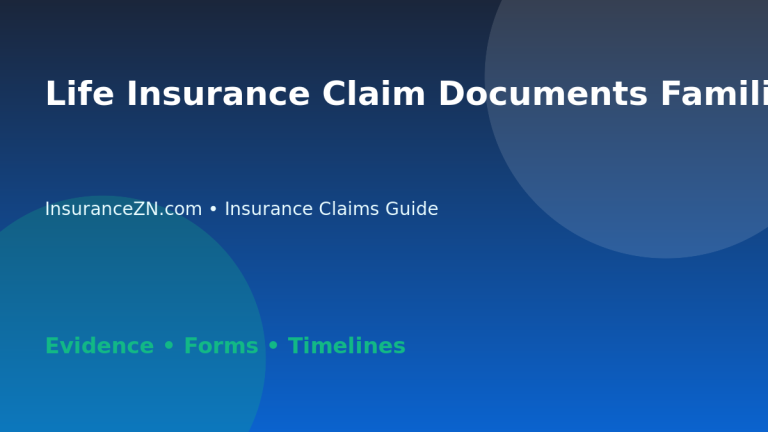 Life Insurance Claim Documents Families May Need in Australia - Australian insurance claims guide