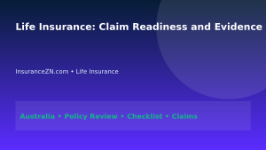 Life Insurance: Claim Readiness and Evidence Strategy for Australians 2026 - InsuranceZN Australian insurance guide