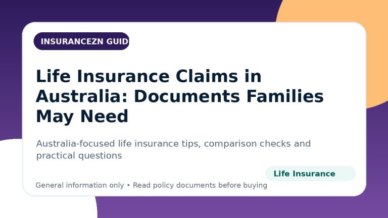 Life Insurance Claims in Australia: Documents Families May Need - Australian life insurance guide