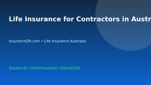 Life Insurance for Contractors in Australia: Income and Family Protection Questions - Australian life insurance guide