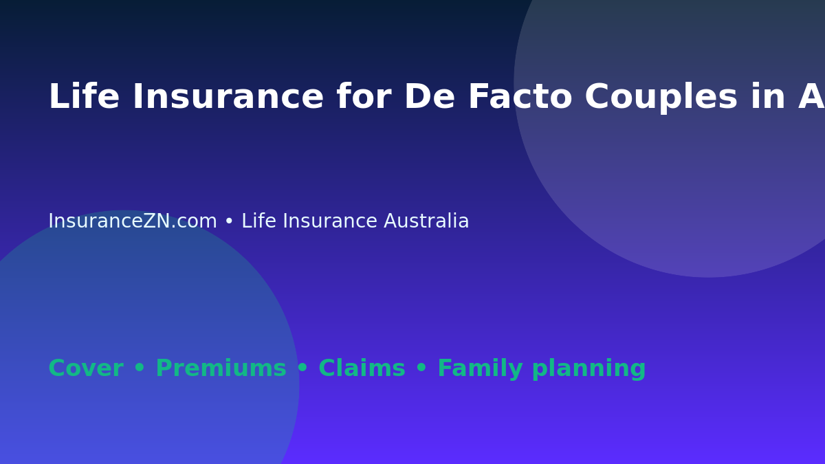 Life Insurance for De Facto Couples in Australia: Beneficiary Checklist - Australian life insurance guide