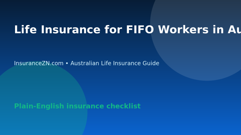 Life Insurance for FIFO Workers in Australia: Occupation Questions - Australian life insurance guide