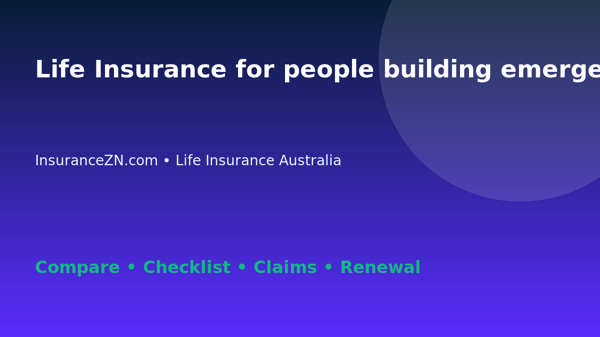 Life Insurance for people building emergency savings in Australia - Australian insurance guide