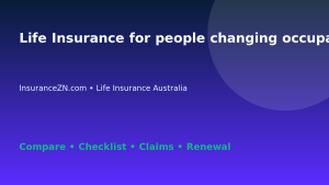 Life Insurance for people changing occupation in Australia - Australian insurance guide