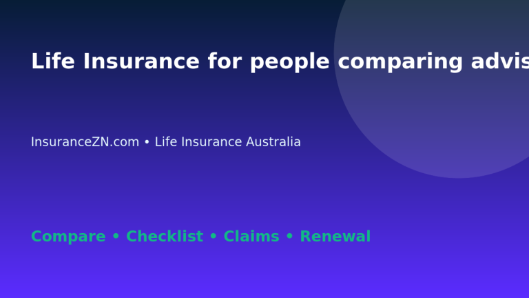 Life Insurance for people comparing advised life insurance in Australia - Australian insurance guide
