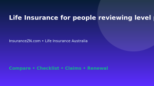 Life Insurance for people reviewing level premiums in Australia - Australian insurance guide